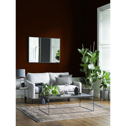 Bamboo Yarn Area Rug – Classic Cream Machine Made Rug with Anti Slip Flatweave