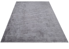 Natural Viscose Rug - 3S Anthracite Machine Made Axminster Weaving Carpet