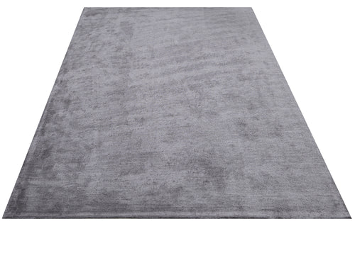 Natural Viscose Rug - 3S Anthracite Machine Made Axminster Weaving Carpet