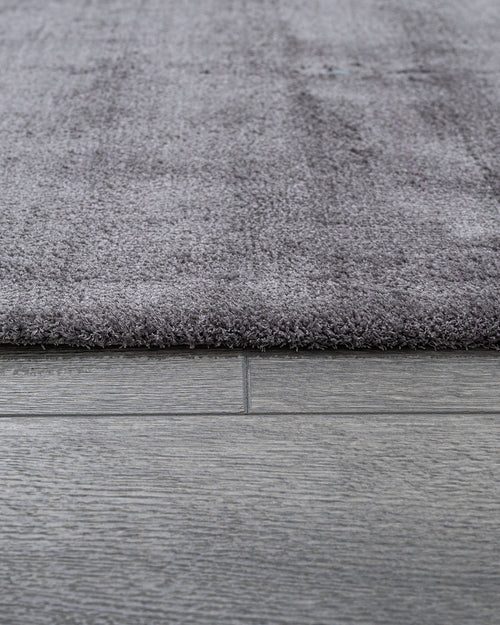 Natural Viscose Rug - 3S Anthracite Machine Made Axminster Weaving Carpet