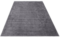 Natural Viscose Rug - 3S Anthracite Machine Made Axminster Weaving Carpet