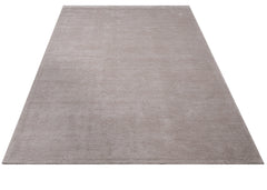 Natural Viscose Rug - 3S Cream Modern Machine Made Axminster Technique Carpet