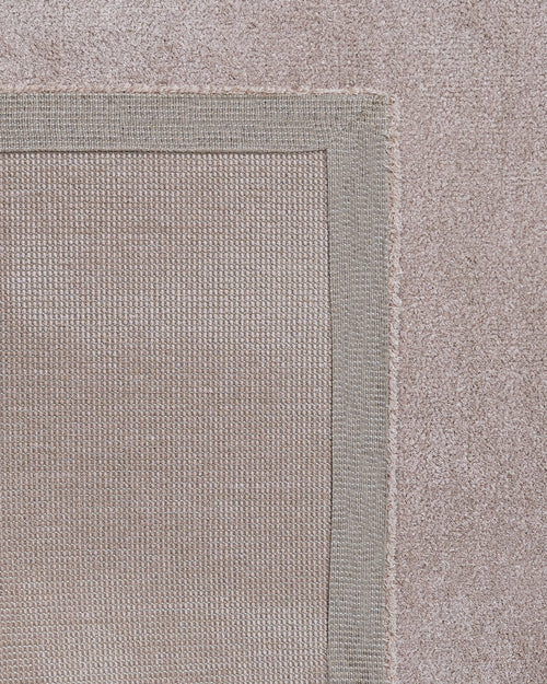 Natural Viscose Rug - 3S Cream Modern Machine Made Axminster Technique Carpet