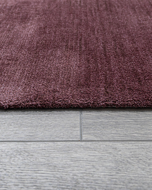 Viscose Axminster Rug – Modern Burgundy Area Rug | Durable Machine Made Carpet