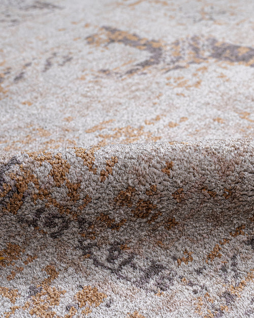 Viscose Axminster Rug – Cream Medallion Machine Made Carpet by 3S Brand