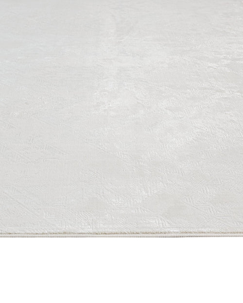 Cream Geometric Rug – Machine Made Area Rug with 8 mm Pile Height & Overlock Edge