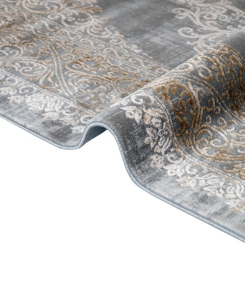 Machine Made Area Rug - Columbine Mink Classic Acrylic Rug with Fringed Edges