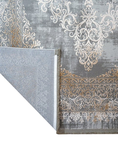 Machine Made Area Rug - Columbine Mink Classic Acrylic Rug with Fringed Edges