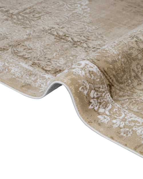 Machine Made Area Rug – Durable Acrylic Carpet with Fringed Edge for Living Room