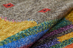 Patchwork Area Rug | Digital Print Multicolor Floor Rug - Non Slip, Antibacterial