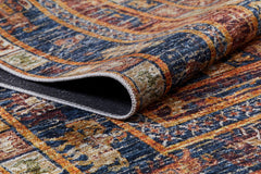 Magadan Brown Frame Digital Print Area Rug