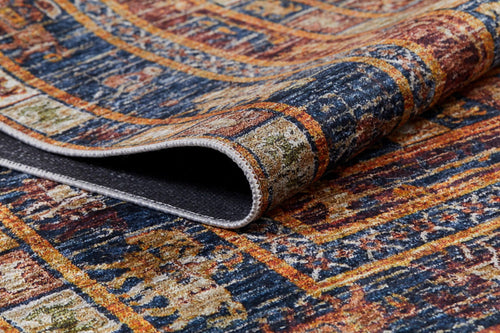 Magadan Brown Frame Digital Print Area Rug