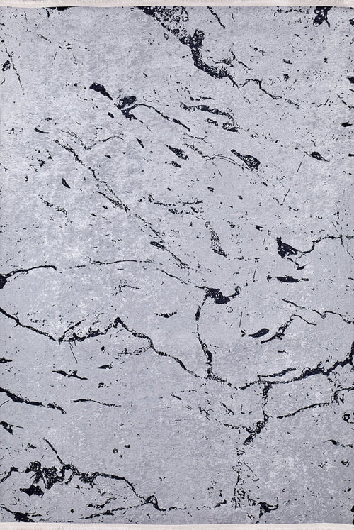 Modern Area Rug - Grey Digital Print Carpet | Non Slip, Antibacterial, Washable Floor Rug