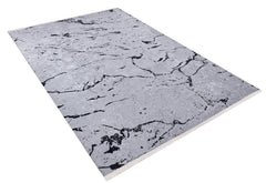 Modern Area Rug - Grey Digital Print Carpet | Non Slip, Antibacterial, Washable Floor Rug