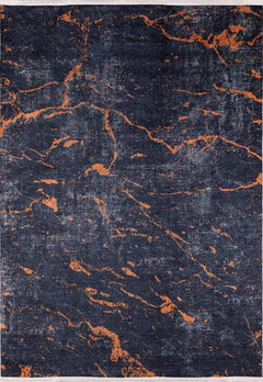 Modern Area Rug - Anthracite Digital Print Rug | Non Slip, Antibacterial Carpet