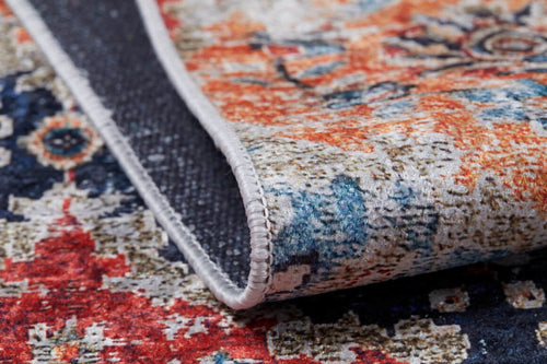 Jeleznogorsk Orange Classic Digital Print Area Rug