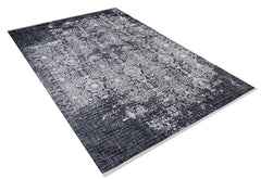 Modern Area Rug – Anthracite Digital Print Carpet | Non Slip Washable Floor Covering