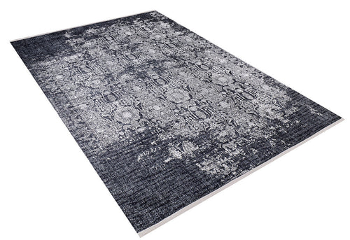 Modern Area Rug – Anthracite Digital Print Carpet | Non Slip Washable Floor Covering