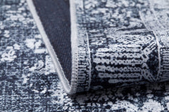 Modern Area Rug – Anthracite Digital Print Carpet | Non Slip Washable Floor Covering