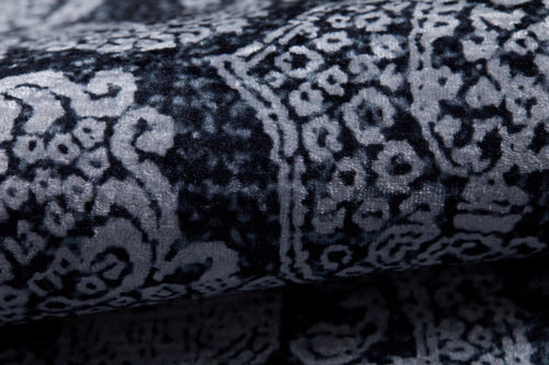 Modern Area Rug – Anthracite Digital Print Carpet | Non Slip Washable Floor Covering