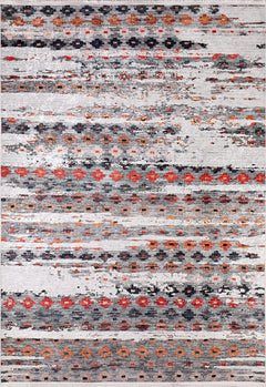Grey Floral Area Rug - Digital Print Carpet | Non Slip, Antibacterial, Washable Floor Covering