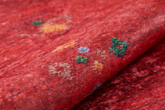 Gubkin Red Modern Digital Print Area Rug