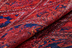 Digital Print Area Rug – Classic Red Non Slip Washable Carpet for Living Room