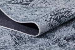 Modern Area Rug – Anthracite Digital Print Non Slip Stylish Floor Covering