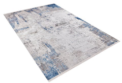 Modern Area Rug – Grey Digital Print Carpet | Non Slip, Antibacterial, Allergy Friendly