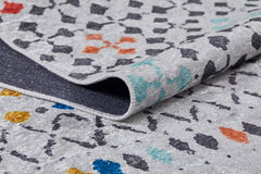 Modern Digital Print Rug - White Area Rug Non Slip Washable Carpet