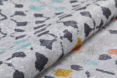 Modern Digital Print Rug - White Area Rug Non Slip Washable Carpet