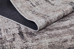 Digital Print Area Rug – Brown Frame Non Slip Antibacterial Carpet for Living Room