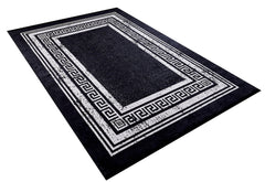 Digital Print Area Rug – Black Frame Rug, Non Slip & Antibacterial Carpet