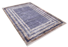Purple Area Rug - Digital Print Frame Design Carpet | Antibacterial, Non Slip