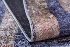 Purple Area Rug - Digital Print Frame Design Carpet | Antibacterial, Non Slip