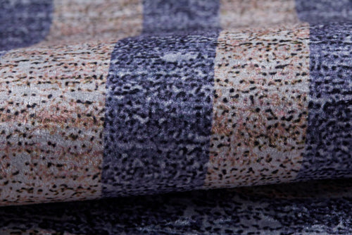 Purple Area Rug - Digital Print Frame Design Carpet | Antibacterial, Non Slip