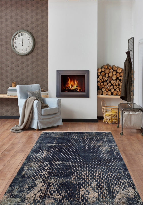 Modern Digital Print Rug – Green Area Rug | Non Slip Washable Carpet