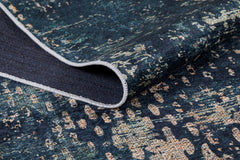 Modern Digital Print Rug – Green Area Rug | Non Slip Washable Carpet