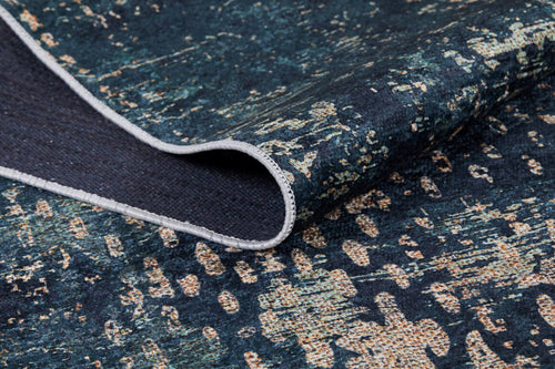 Modern Digital Print Rug – Green Area Rug | Non Slip Washable Carpet