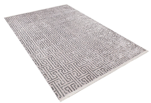 Beige Geometric Area Rug – Digital Print Rug | Antibacterial, Non-Slip Carpet