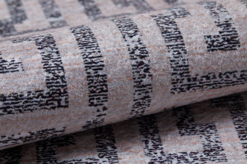 Beige Geometric Area Rug – Digital Print Rug | Antibacterial, Non-Slip Carpet