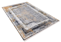 Kotlas Grey Modern Digital Print Area Rug