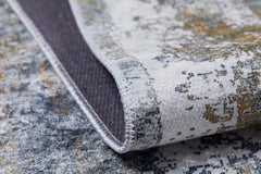 Kotlas Grey Modern Digital Print Area Rug