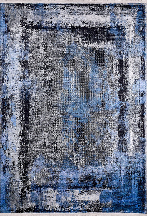 Modern Area Rug – Anthracite Digital Print Carpet | Non Slip Washable Floor Covering