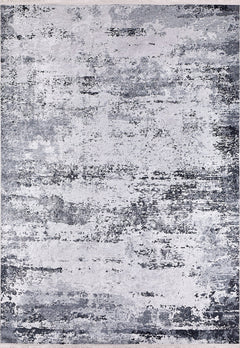 Modern Area Rug - Grey Digital Print Carpet | Non Slip Antibacterial Washable