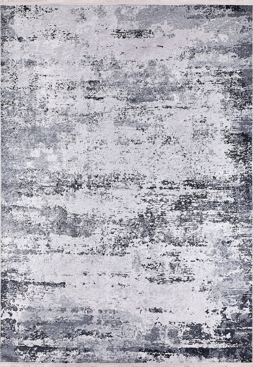 Modern Area Rug - Grey Digital Print Carpet | Non Slip Antibacterial Washable
