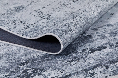 Modern Area Rug - Grey Digital Print Carpet | Non Slip Antibacterial Washable