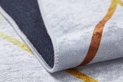 Gold Marble Area Rug – Digital Print Carpet With Non Slip, Antibacterial Design