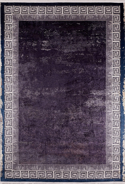 Purple Area Rug - Digital Print Frame Carpet | Antibacterial, Non Slip & Washable