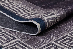 Purple Area Rug - Digital Print Frame Carpet | Antibacterial, Non Slip & Washable